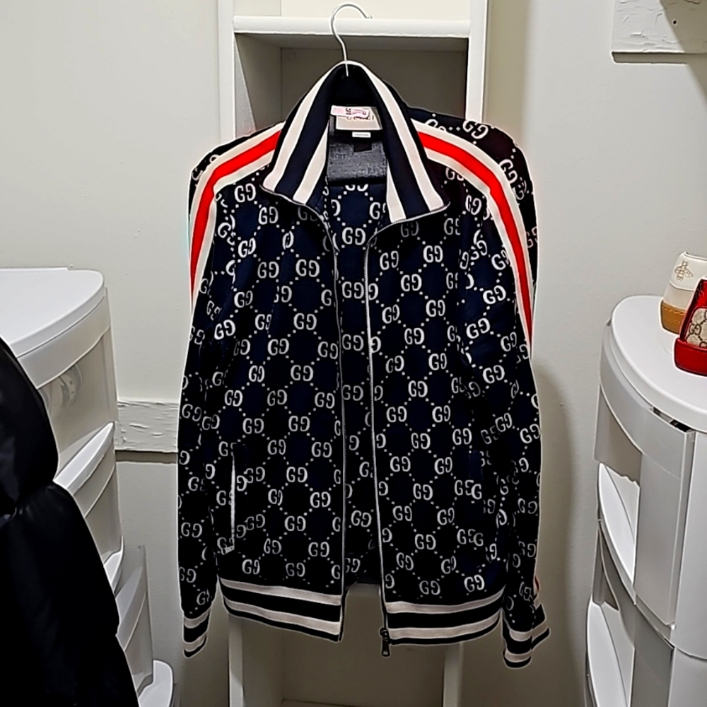 GG Jacquard jogging pant and GG Jacquard Cotton Jacket